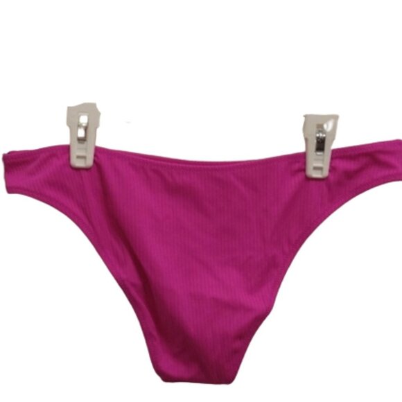 NWT Women's Ribbed High Leg Extra Cheeky Bikini Bottom - Shade & Shore - M(8-10) - Picture 2 of 5